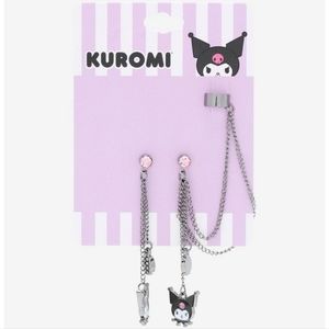 Sanrio Kuromi Skull Cuff Earrings